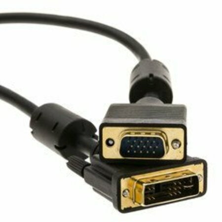SWE-TECH 3C DVI-A to VGA Cable Analog, Black, DVI-A Male to HD15 Male, 2 meter 6.6 foot FWT10V4-05302BK